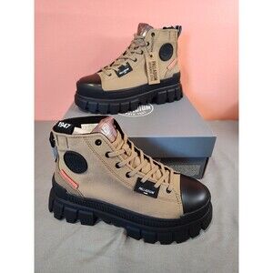 Women's Palladium Revolt Hi TX Boots Olive Size 8 New